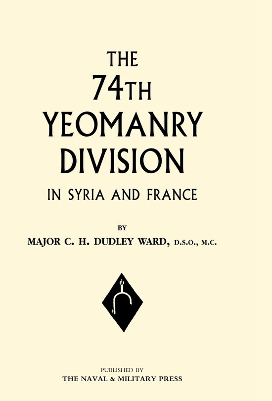 Couverture_74th (yeomanry) Division In Syria And France