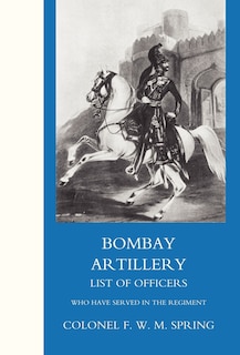 Front cover_Bombay Artillery List Of Officers