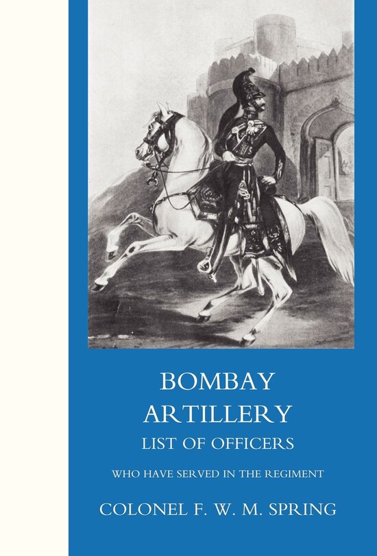 Front cover_Bombay Artillery List Of Officers