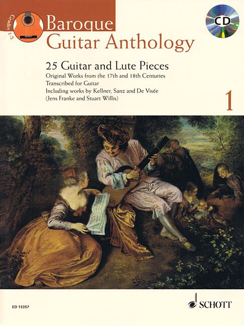 Baroque Guitar Anthology  - Volume 1: 25 Guitar And Lute Pieces With A Cd Of Performances Book/cd