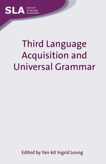 Couverture_Third Language Acquisition and Universal Grammar