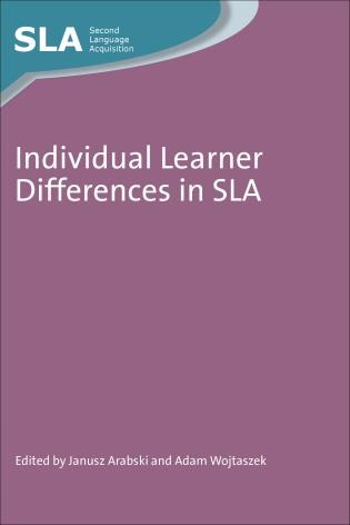 Couverture_Individual Learner Differences in SLA