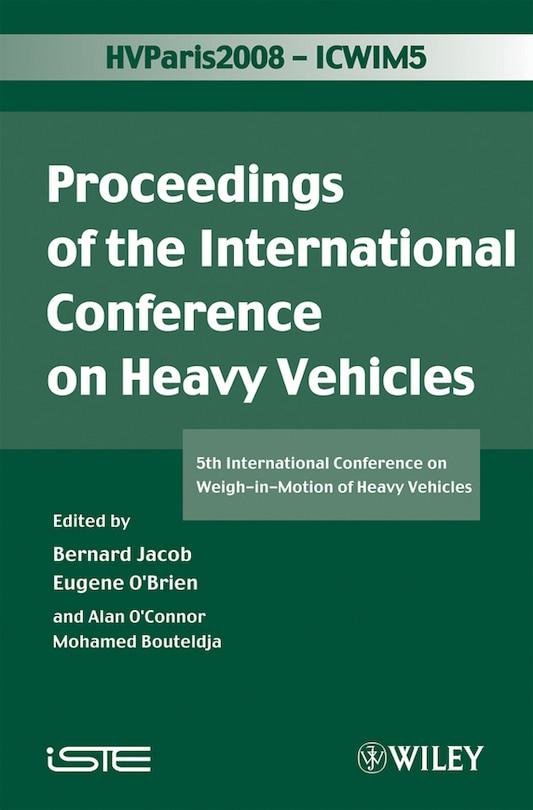 Couverture_ICWIM 5, Proceedings of the International Conference on Heavy Vehicles