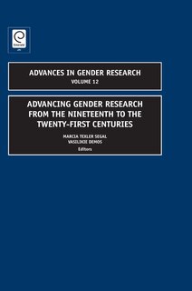 Front cover_Advancing Gender Research from the Nineteenth to the Twenty-First Centuries