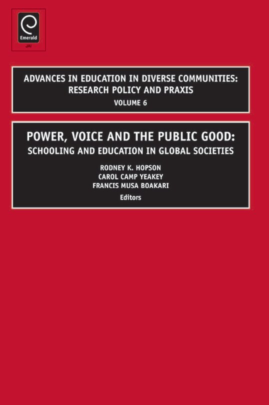 Front cover_Power, Voice and the Public Good