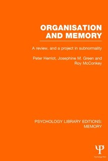 Front cover_Organisation And Memory (ple
