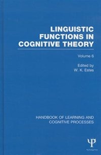 Front cover_Handbook Of Learning And Cognitive Processes (volume 6)