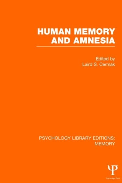 Couverture_Human Memory And Amnesia (ple