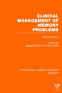 Couverture_Clinical Management Of Memory Problems (2nd Edn) (ple