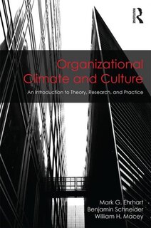 Front cover_Organizational Climate And Culture