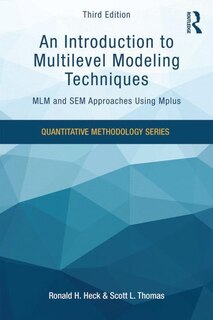 Front cover_An Introduction To Multilevel Modeling Techniques
