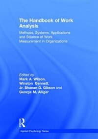 Front cover_The Handbook of Work Analysis