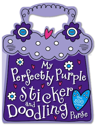 My Perfectly Purple Sticker and Doodling Purse