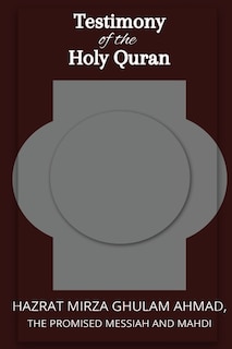 Front cover_Testimon y of the Holy Quran