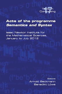 Front cover_Acts Of The Progamme Sematics And Syntax