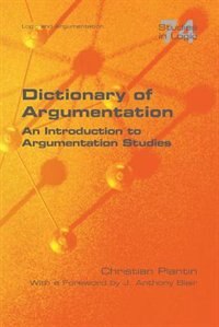 Front cover_Dictionary of Argumentation