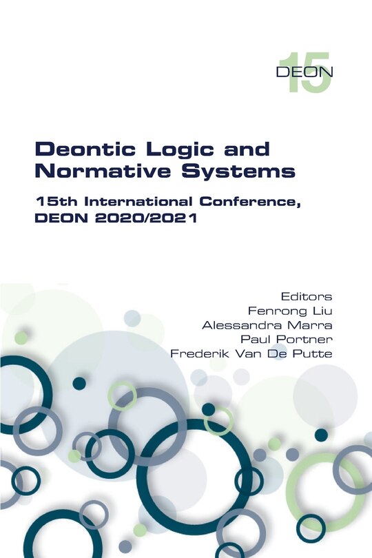 Couverture_Deontic Logic and Normative Systems. 15th International Conference, DEON 2020/2021