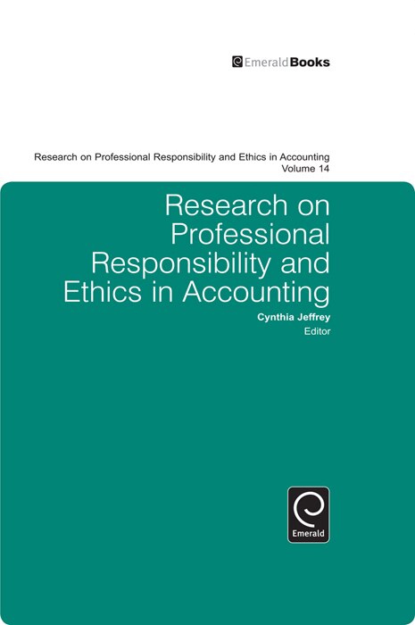Front cover_Research on Professional Responsibility and Ethics in Accounting