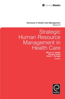Front cover_Strategic Human Resource Management in Health Care
