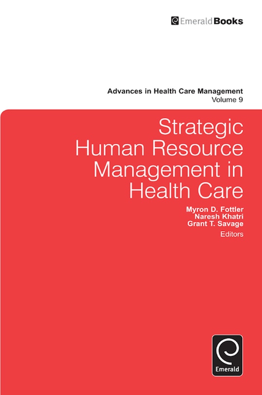 Front cover_Strategic Human Resource Management in Health Care