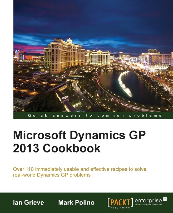 Front cover_Microsoft Dynamics GP 2013 Cookbook