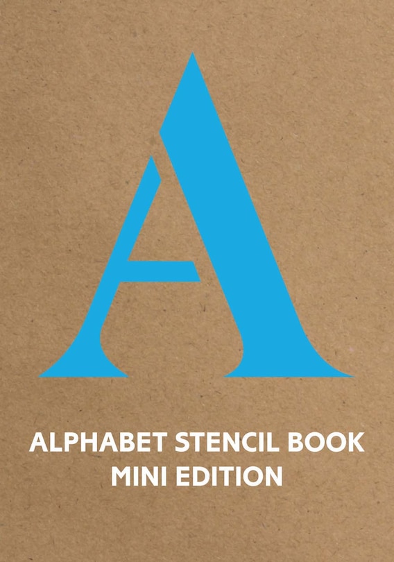 Front cover_Alphabet Stencil Book Mini Edition (blue)