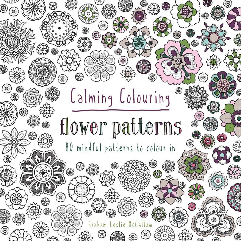 Front cover_Calming Colouring Flower Patterns