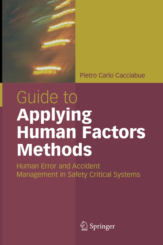 Front cover_Guide to Applying Human Factors Methods