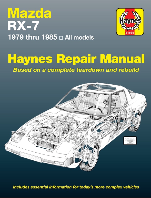 Front cover_Mazda Rx-7, Gs, Gsl & Gsl-se 1979 Thru 1985 Haynes Repair Manual