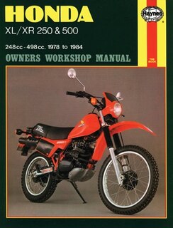 Couverture_Honda XL/XR 250 and 500 Owners Workshop Manual