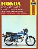 Honda CD/CM 185, 200T & CM250C 2-valve Twins: 181cc - 194 cc - 234 cc. 1977 to 1985