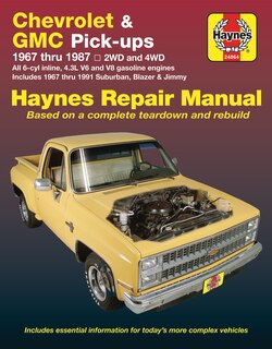 Chevy & Gmc 4 3l & V* Pick-ups (67-87) & Suburban, Blazer & Jimmy (67-91) Haynes Repair Manual image number 0
