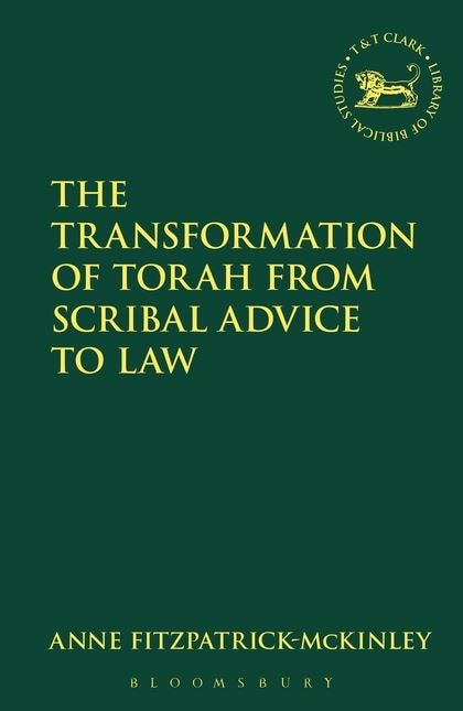 Couverture_The Transformation of Torah from Scribal Advice to Law