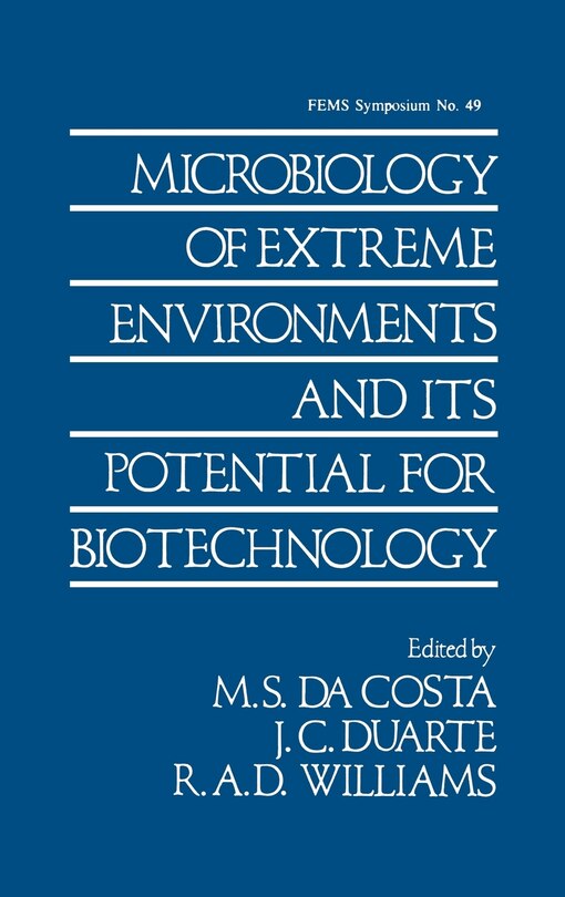 Front cover_Microbiology of Extreme Environments and Its Potential for Biotechnology