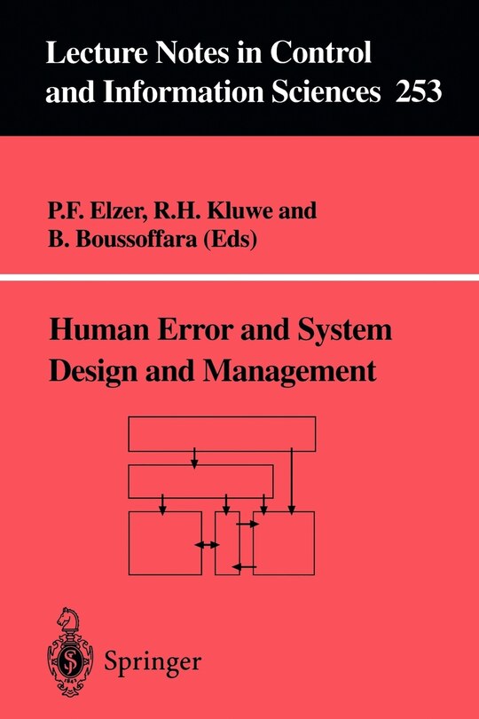 Couverture_Human Error And System Design And Management