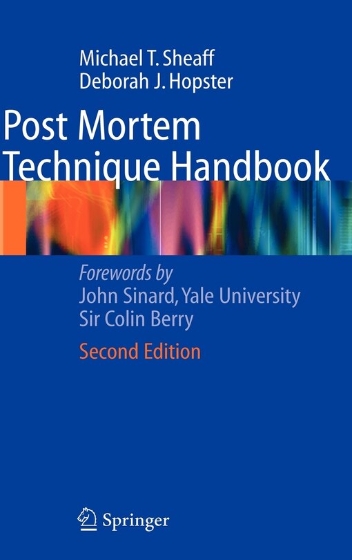 Front cover_Post Mortem Technique Handbook