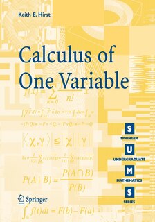 Couverture_Calculus of One Variable