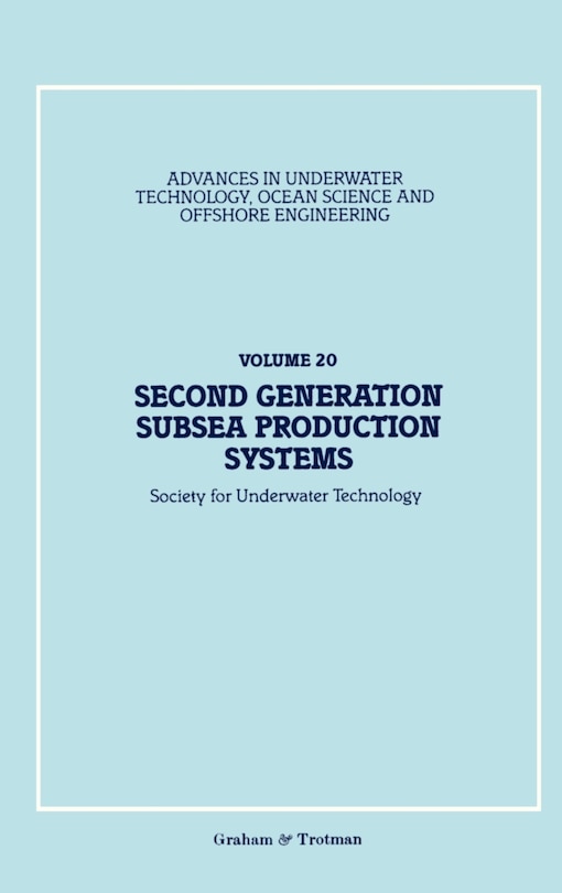 Front cover_Second Generation Subsea Production Systems