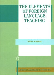 Front cover_The Elements of Foreign Language Teaching