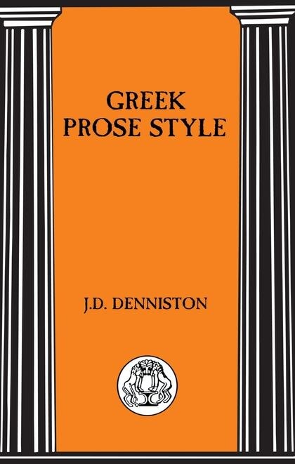 Front cover_Greek Prose Style