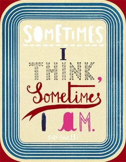 Couverture_Sometimes I Think, Sometimes I am