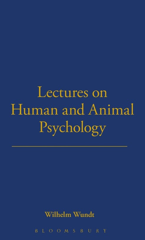 Couverture_Lectures on Human and Animal Psychology (1892; English 1894)