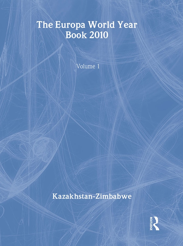Couverture_Europa World Year Book 2010 - Volume 1