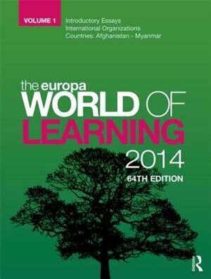 Front cover_The Europa World Of Learning 2014