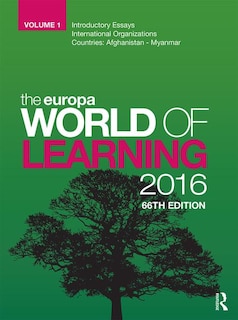 Front cover_The Europa World Of Learning 2016