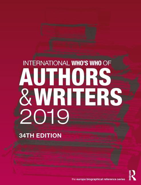 Front cover_International Who's Who Of Authors And Writers 2019