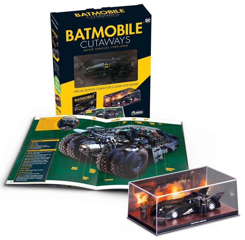 Front cover_Batmobile Cutaways: The Movie Vehicles 1989-2012 Plus Collectible
