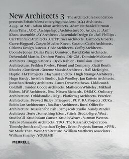Front cover_New Architects 3