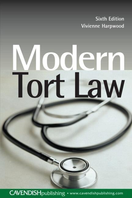 Front cover_Modern Tort Law 6/e