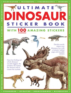 Front cover_Ultimate Dinosaur Sticker Book with 100 Amazing Stickers